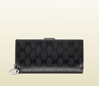 Gucci gg pierce imprime leather continental wallet 305028