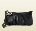 Gucci guccissima leather wristlet 212203 AA61G 1000