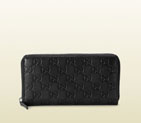 Gucci guccissima leather zip around wallet 307987
