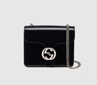 Gucci interlocking polished leather shoulder bag 387609 DKE0N 1000