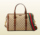 Gucci lady web original GG canvas boston bag 381044 KH1VA 8527