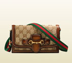 Gucci lady web original GG canvas convertible wallet 382275