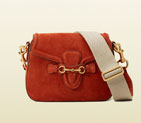 Gucci lady web suede shoulder bag 380573 CEMHT 7275