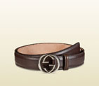 Gucci leather belt with interlocking G buckle 336829 AP00N 2140 336829