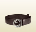 Gucci leather belt with interlocking G buckle 368186 BGH0N 2140 368186