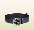 Gucci leather belt with interlocking G buckle 368186 BGH0N 4009 368186