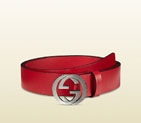Gucci leather belt with interlocking G buckle 368186 BGH0N 6420 368186