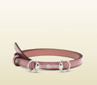 Gucci leather skinny belt with horsebit buckle 282349 CLG0N 6813 282349
