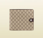 Gucci micro gg supreme canvas bi-fold wallet 365477 FX53N 9643 365477