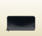 Gucci microguccissima patent leather zip around wallet 307987