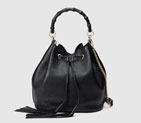 Gucci miss bamboo leather bucket bag 387613 A7M0G 1000