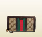 Gucci rania original GG canvas zip around wallet 353651