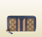 Gucci rania original GG canvas zip around wallet 353651