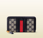Gucci rania original GG canvas zip around wallet 353651