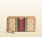 Gucci rania original GG canvas zip around wallet 353651