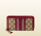 Gucci rania original GG canvas zip around wallet 353651