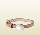 Gucci thin leather belt with plaque buckle 388993 AP00N 2819 388993