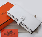 Hermes Bearn Japonaise Bi-Fold Wallet Original Saffiano Leather A208 White A208