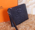 Hermes Clutch Bag Crocodile Leather H2048 Dark Blue A2048