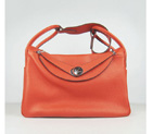 Hermes Lindy 30CM Havanne Shoulder Bag Orange H1057