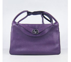 Hermes Lindy 30CM Havanne Shoulder Bag Purple H1057