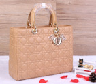 Lady Dior Bag Medium Bag Sheepskin Leather D1667 Apricot D1667