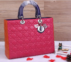 Lady Dior Bag Medium Bag Sheepskin Leather D1667 Three-color D1667