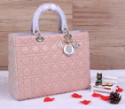 Lady Dior Bag Medium Bag Sheepskin Leather D1667 Three-color D1667
