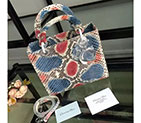 Lady Dior Bag Python leather D1655 D1655