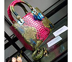 Lady Dior Bag Python leather D1655 D1655