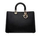 Large black leather Diorissimo bag M0901OTRL M900