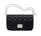 Large black leather Miss Dior Promenade pouch S0231PGAI M900