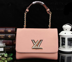 Louis Vuitton Original Leather Twist Bag M48618 Pink M48618