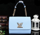 Louis Vuitton Original Leather Twist Bag M48618 SkyBlue M48618