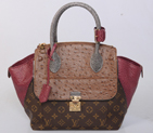 Louis Vuitton Precious Leather Majestueux Tote PM N91278 Red N91278