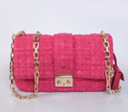 MISS DIOR Bag Nubuck Fabric D6347 Rose D6347