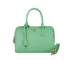 PRADA Saffiano Leather 30cm Two Handle Bag 1845 in Green 1845