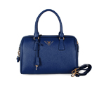 PRADA Saffiano Leather 30cm Two Handle Bag 1845 in RoyalBlue 1845
