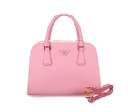 PRADA Saffiano Leather Top Handle Bag 6831 in Cherry pink 6831