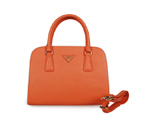 PRADA Saffiano Leather Top Handle Bag 6831 in Orange 6831