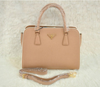 PRADA Saffiano Leather Tote Bag BN2609 in Bean paste color 2609