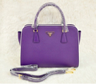 PRADA Saffiano Leather Tote Bag BN2609 in Light purple 2609