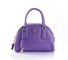 PRADA Saffiano Leather Two Handle Bag BL0854 in Purple BL0854