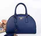 PRADA Saffiano Leather Two Handle Bag BL0854 in Royal blue BL0854