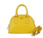 PRADA Saffiano Leather Two Handle Bag BL0854 in Yellow BL0854
