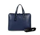 Prada 95510 Men Computer Work bag in Blue 95510