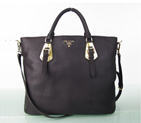 Prada BN1902 Original Calf Leather Tote Bag in Coffee 1902