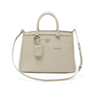 Prada Bluette Saffiano Leather Lux Handbag BN2402 in Offwhite BN2402