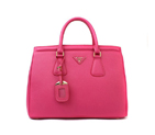 Prada Bluette Saffiano Leather Lux Handbag BN2402 in Rose BN2402