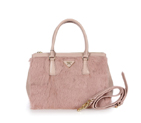 Prada Cony Hair Tote Bag 1801 in Pink 1801